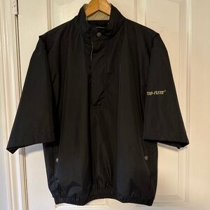 Short-Sleeve Golf Jacket Top Flite Men's Medium Lined Rain Coat Spring Fall
